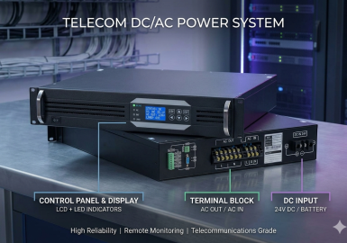 Bộ Chuyển Đổi Nguồn Gắn Tủ Rack 24VDC/220VAC (1kVA - 3kVA): Giải Pháp Cấp Nguồn Dự Phòng Hoàn Hảo Cho Viễn Thông & Công Nghiệp 2026