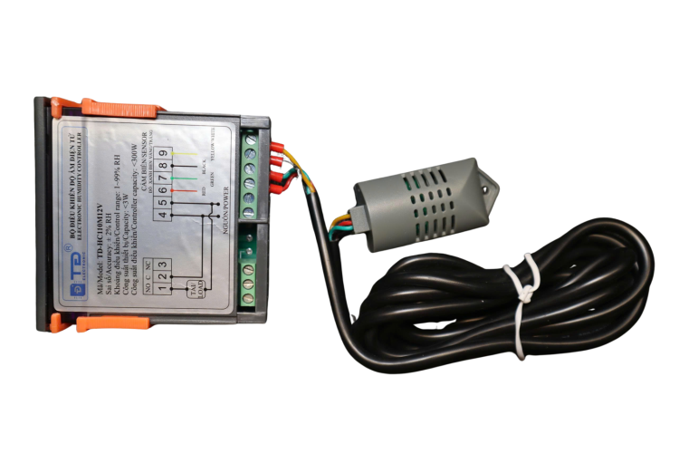 Bộ điều khiển độ ẩm tự động TD-HC110M12V 12VDC (bản cảm biến thường)