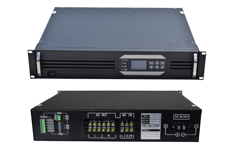 Bộ chuyển đổi nguồn gắn tủ rack - Biến tần gắn tủ rack 24VDC/220VAC 1kVA ~ 3kVA