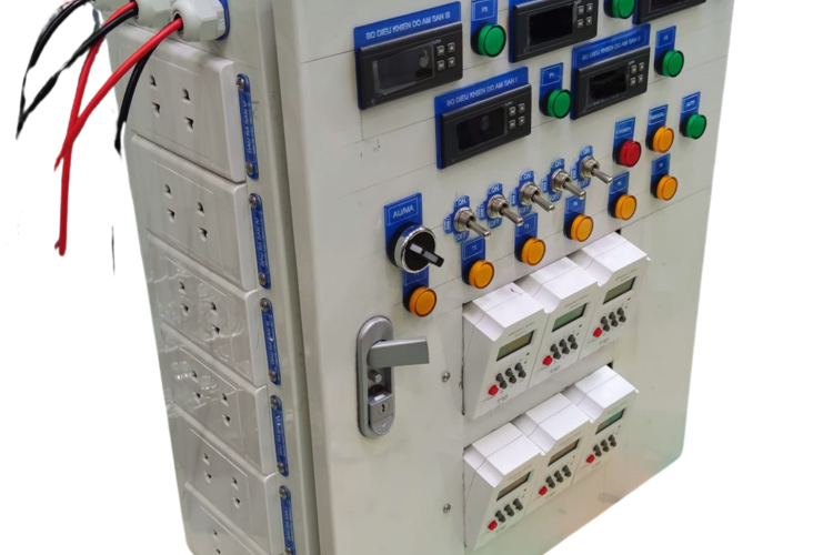 Tủ Điều Khiển Độ Ẩm Và Hẹn Giờ Tự Động 5 Sàn Nhà Yến (5 Bộ Đo Độ Ẩm HC-110M & 6 Timer)