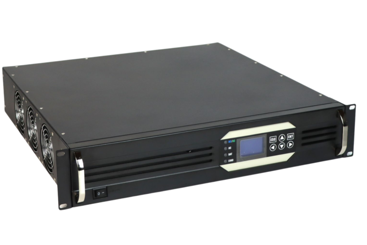 Bộ chuyển đổi nguồn gắn tủ rack - Biến tần gắn tủ rack 48VDC/220VAC 1kVA ~ 10kVA