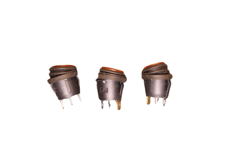 Công tắc bập bênh có đèn báo 3 chân 220VAC KCD1-106VW