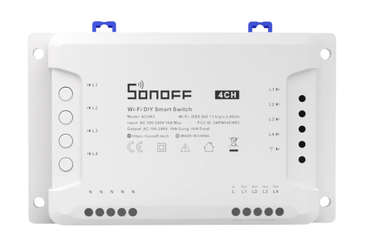 Công tắc hẹn giờ wifi thông minh 4 kênh Sonoff 4CH Pro R3